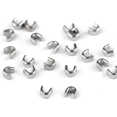 Koncovka na zip No 3; 5; 8; 10 horní Varianta: 5 (8 mm) nikl, Balení: 10 g 45920/94135/230233