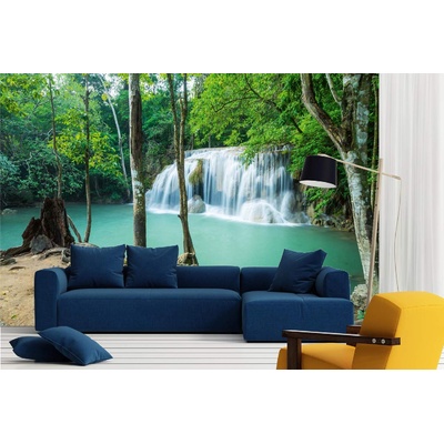 DIMEX ART Самозалепваща се флизелинова фототапета водопадът ераван, тайланд 375 x 250 см