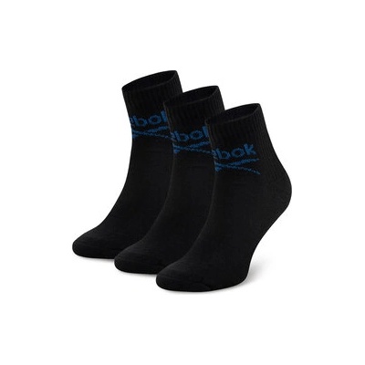 Reebok Комплект 3 чифта дълги чорапи мъжки R0255-SS24 (3-pack) Черен (R0255-SS24 (3-pack))