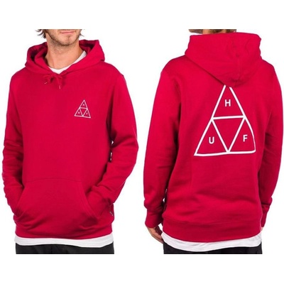 HUF TRIPLE TRIANGLE PO hoodie Rio red