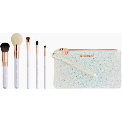 Sigma Beauty Brush Set Holiday Glam комплект за пътуване с четки и чантичка