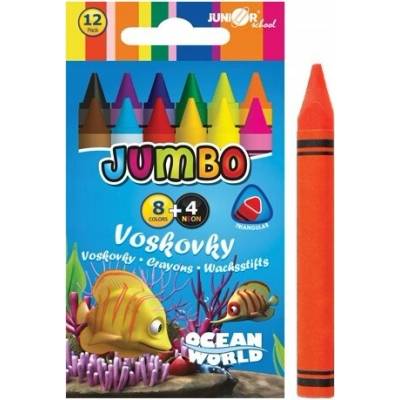 Junio voskové pastelky 12 ks
