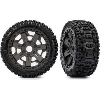 Traxxas колело 3.0", диск сив, гума Sledgehammer (2)