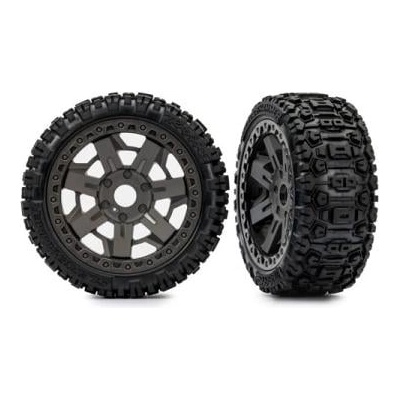 Traxxas колело 3.0", диск сив, гума Sledgehammer (2)