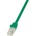 LogiLink Patch кабел Econline, Cat. 6, U/UTP, зелен, 0, 5 м