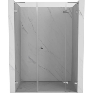 Mexen Lunar L душ врати с панта, дясна страна, 125 см, прозрачна, хром - 834SL-125-050-01-00-P (834SL-125-050-01-00-P)