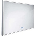Nimco - Огледало със LED осветление, 100x70 см, сензор за допир, алуминий ZP 13004VX (ZP 13004VX)