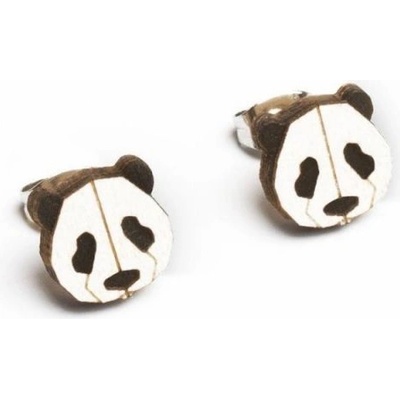 BeWooden dámské dřevěné náušnice Panda EW6