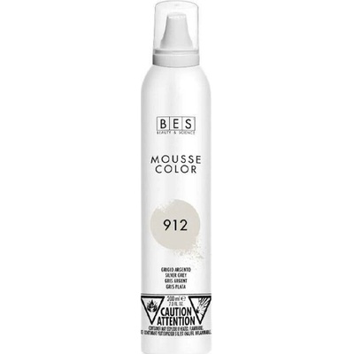 Bes barevné pěnové tužidlo 912 šedostříbrná 200 ml