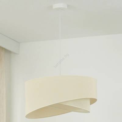 Brilagi - LED Пендел LYRA 1xE27/15W/230V кремав (BG1746)