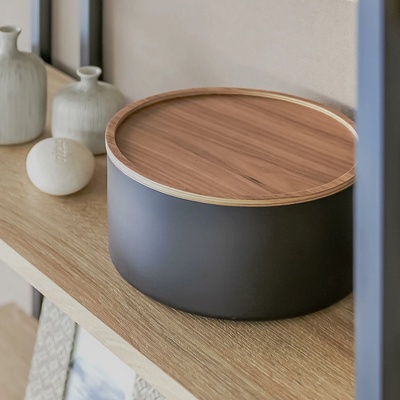 Yamazaki Úložný box Rin 5802 vysoký čierny
