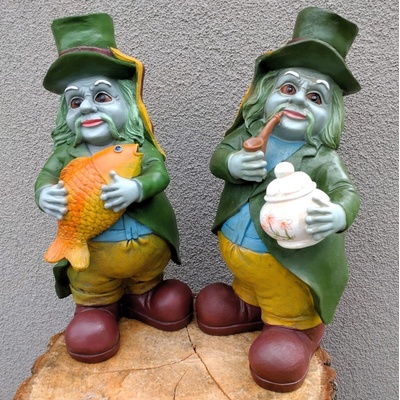 Prodex Import Vodník figura zahradní 31 x 15 cm – Zboží Dáma