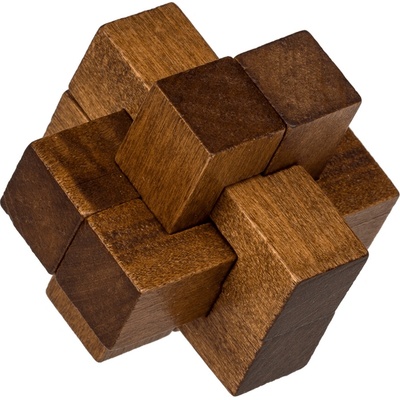 Dřevěný hlavolam 8x5 cm typ 2