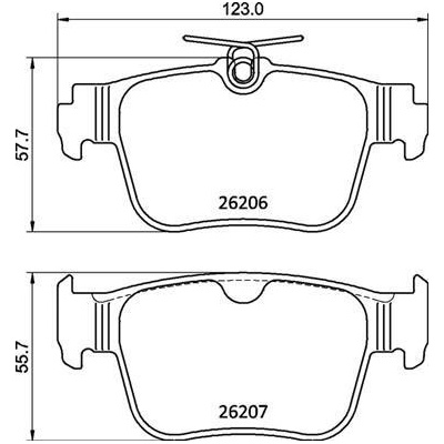 BREMBO Sada brzdových platničiek P85 184