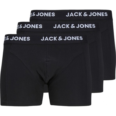 Мъжки боксерки Jack and Jones Anthony 3-Pack Boxer Trunk Mens - Black
