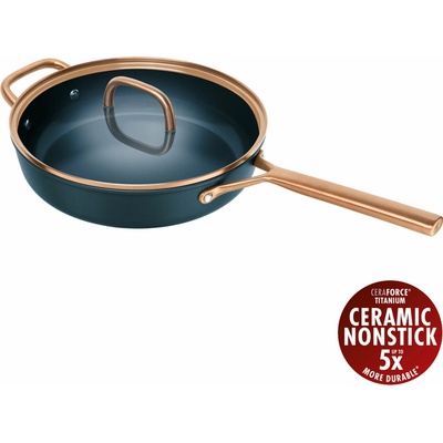 Zwilling Hliníková pánev s keramickým povrchem MILANO P.28cm modrá vč. poklice