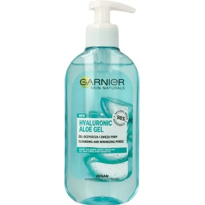 Garnier Hyaluronic Aloe Gel Почистващ гел за всеки тип кожа 200 мл