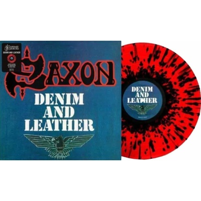 Saxon - Denim And Leather (Red Splatter Vinyl) Vinyl LP
