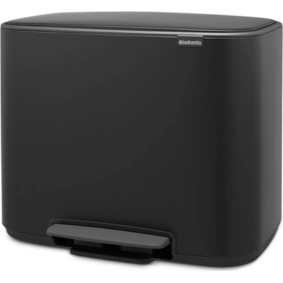 Brabantia Bo pedálový koš 3 x 11 L matná černá 121104