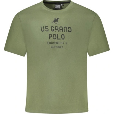 U. s. grand polo Мъжка тениска с къси ръкави us grand polo, Размер l, Цвят Зелен (au02648_ve16verm)
