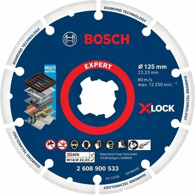 BOSCH Diamantový kotúč na kov 125 mm 2608900533