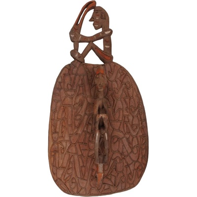 Štít Asmat dřevořezba 82 cm
