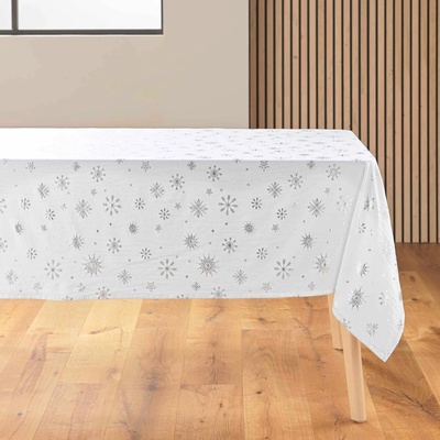 Douceur d'intérieur Obdélníkový ubrus se stříbrným zdobením 140x240cm