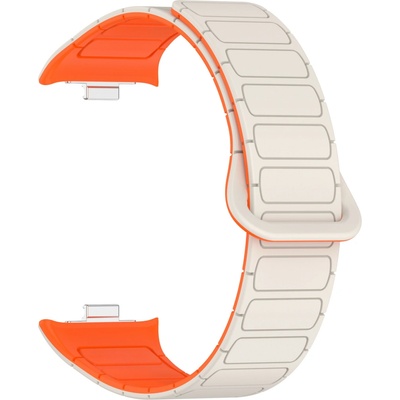 Drakero Silikonový řemínek Magnetica bílo-oranžový pro Xiaomi Redmi 4 a Xiomi Smart Band 8,9 Pro 10514 od 259 Kč