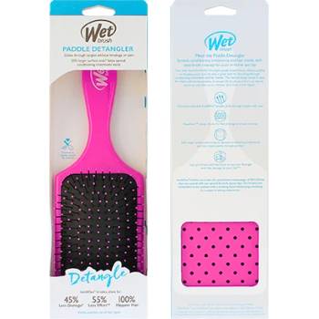 Wet Brush Paddle Detangler Четка за коса Pink