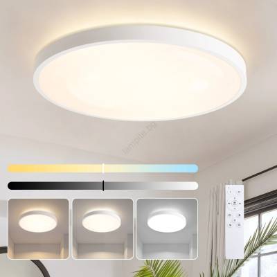 Brilagi - Димируемо LED осветително тяло GLASS POOL DOUBLE LED/80W/230V 60 см бяло + дистанционно управление (BG4308)