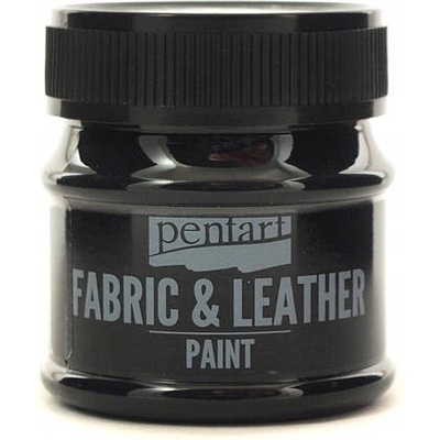 Pentart farba na kožu a textil 50 ml čierna