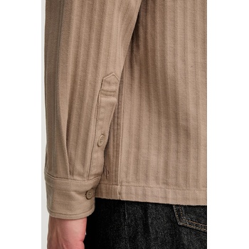 Samsøe Samsøe Памучна риза Samsoe Samsoe SADAMON в кафяво със стандартна кройка с класическа яка M25200057 (M25200057)