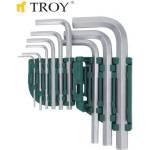 TROY Комплект шестограмни ключове 9бр. / troy 26201 / (t 26201)