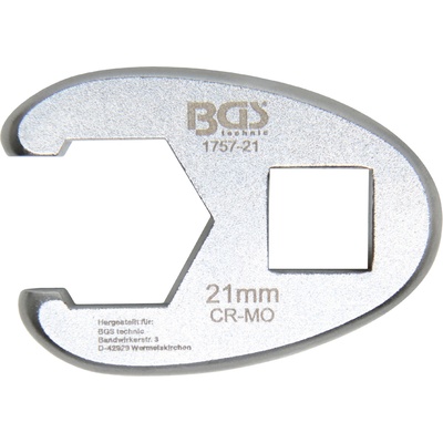BGS Technic Plochý otvorený kľúč 12,5 mm 1/2" 21 mm BGS 1757-21