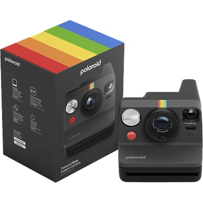 Фотоапарат Polaroid Now Gen 3, моментални снимки, светкавица, автофокус, черен (009154)