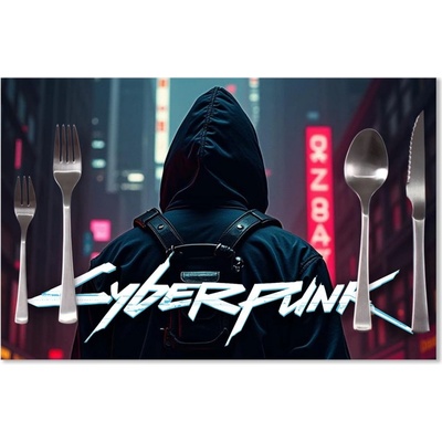 Sablio Prestieranie Cyberpunk 2077 Výhľad na mesto 40x30cm
