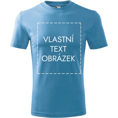 MALFINI Malfini Basic 138 dětské tričko s vlastním potiskem modrá