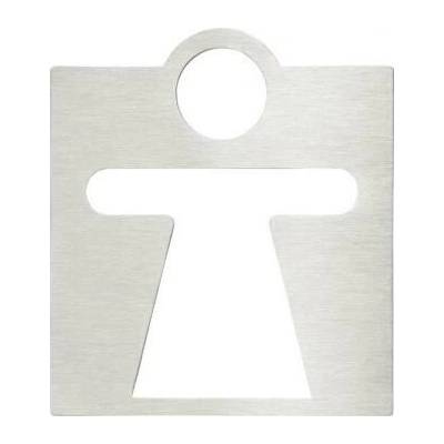 Sapho WC dámy cedulka 120x120mm, broušená nerez, XP039