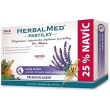 Dr. Weiss HerbalMed pastilky šalvěj + ženšen + vitamin C 26 + 4 pastilek