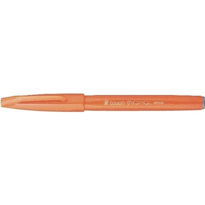 Pentel Brush Pen Sign SES15 oranžová