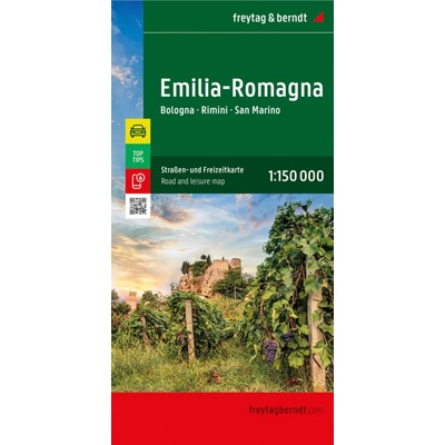 Emilia Romagna 1:150 000 / mapa ulic a volného času - freytag&berndt