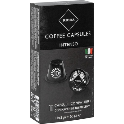 Rioba Kapsle pro Nespresso kapsle Espresso Intenso káva 10 x 5 g
