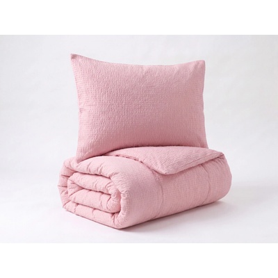Brotex obliečky krep UNI Ružové zipsový uzáver 140x220 70x90