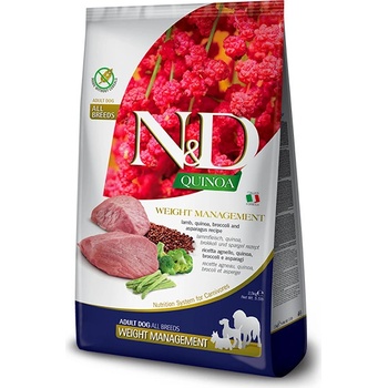 N&D GF Quinoa Dog Weight Mnmgnt Lamb & Broccoli 2,5 kg