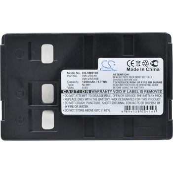 Cameron sino Батерия за камера PANASONIC NV-S950PN VBS10E NIMH 4, 8V 1200mAh Cameron Sino (CS-VBS10E)
