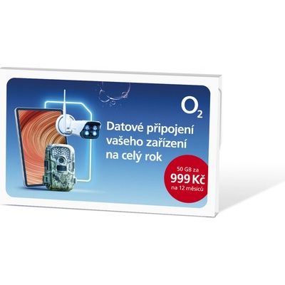 Předplacená datová SIM karta O2 na rok, tarif Předplacený mobilní internet s 50 GB