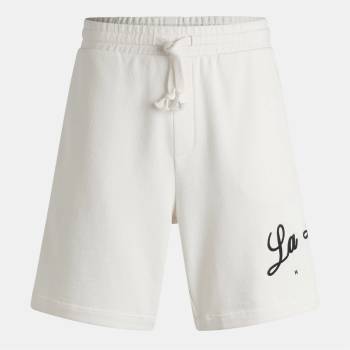 Hugo Поларени къси панталони Hugo Men's Red Fleece Jogger Shorts - Natural 102