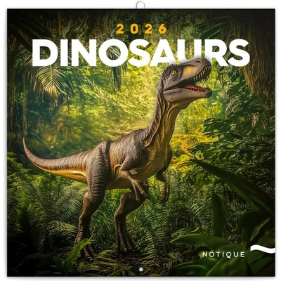 NOTIQUE Poznámkový Dinosaury 30 x 30 cm 2026