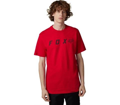 Fox Yth Absolute Ss Tee Flame Red