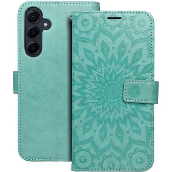 Forcell Кожен Калъф за Samsung A55, Forcell Mezzo Book Case Sun, Зелен (5903396267727)
